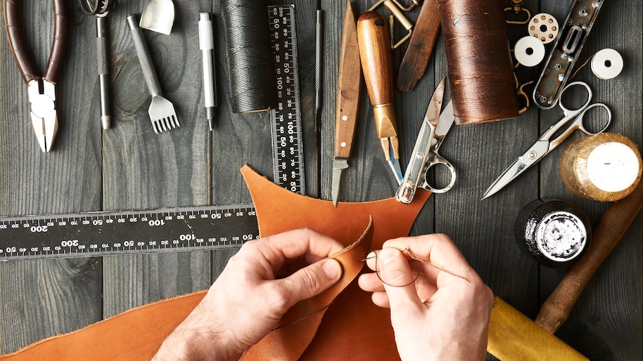 man-working-with-leather