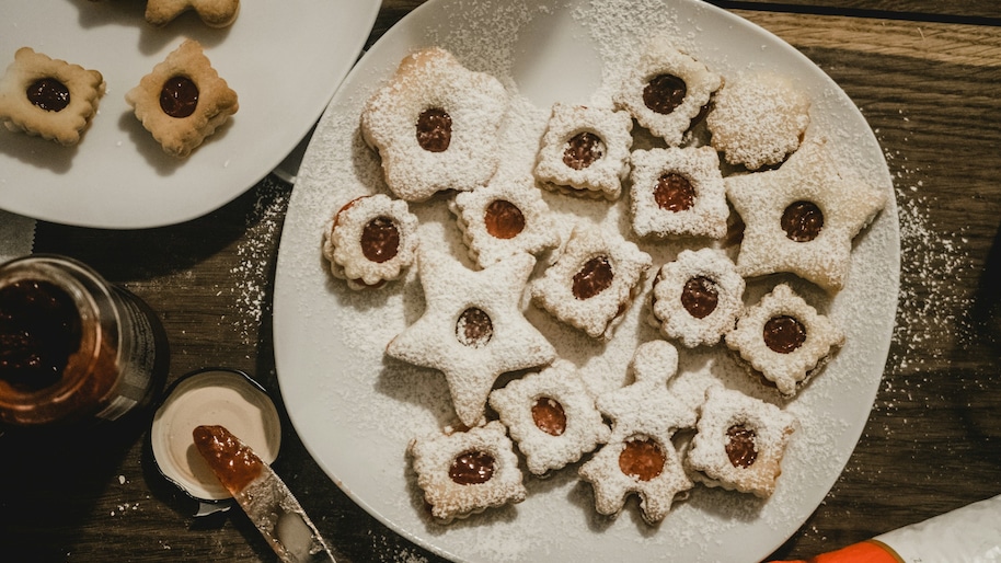 Plätzchen mit Füllung