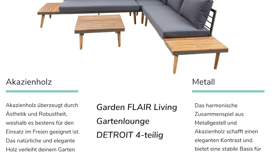 Infografik Gartenlounge Detroit