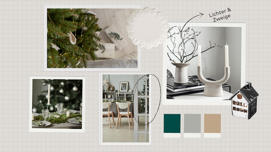 Minimalistisches-Collage Weihnachtstrend