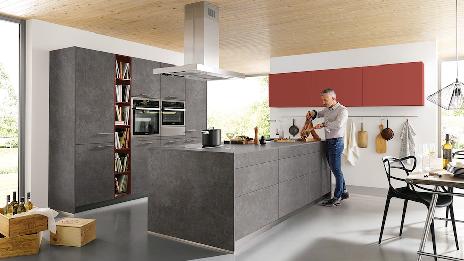 Interline Küche betonoptik