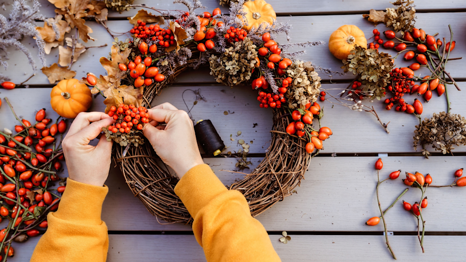 Herbstdeko Einrichtungsbereich