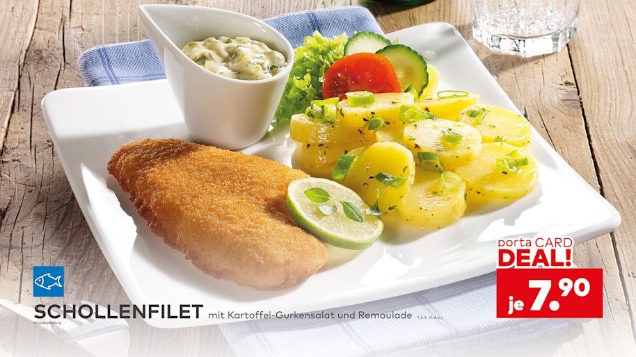 Gastro Werbeangebot Schollenfilet