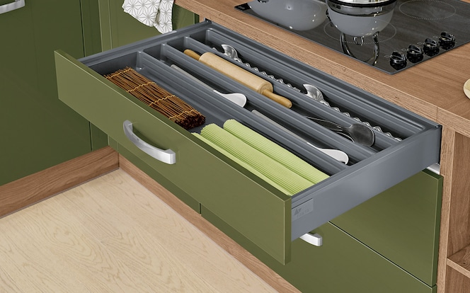 Fakta Küche grün Schublade