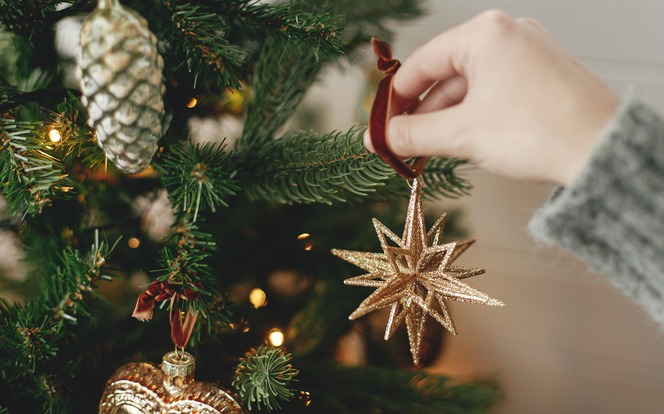 Weihnachtsbaum Schmücken Bild