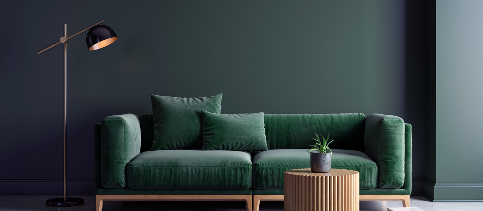 Sofa blaugrün