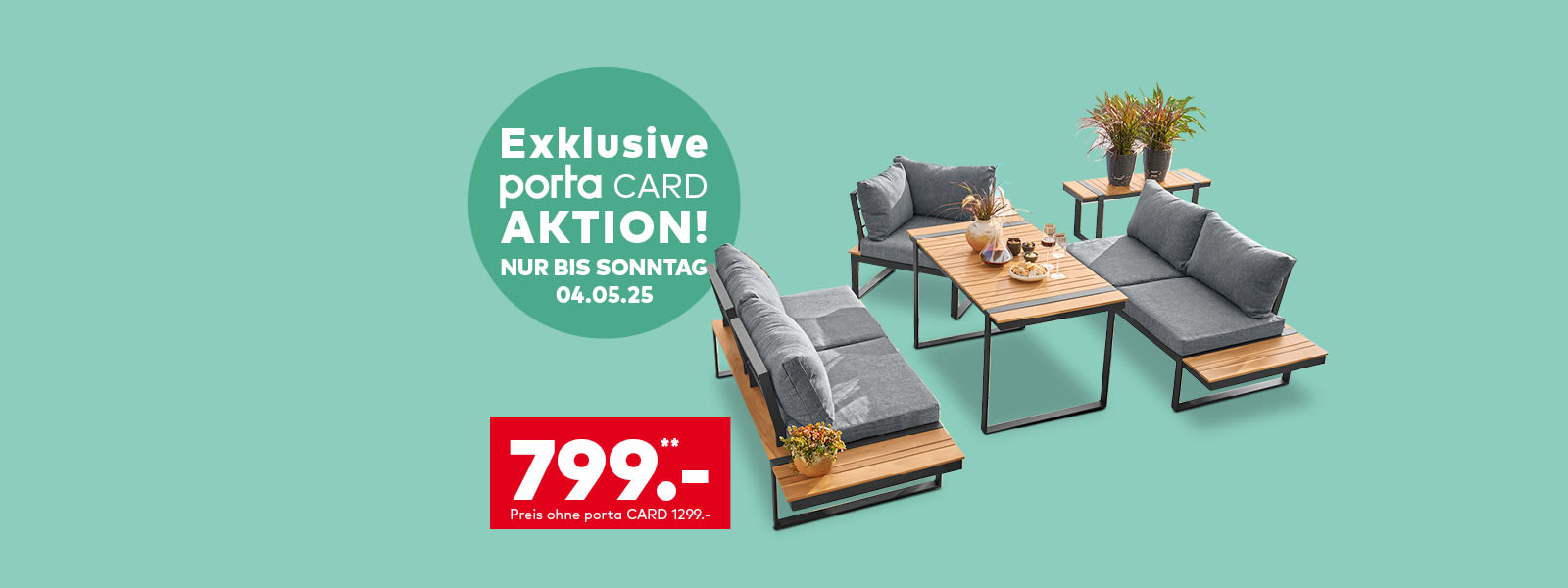 Gartenlounge BASEL zum porta CARD