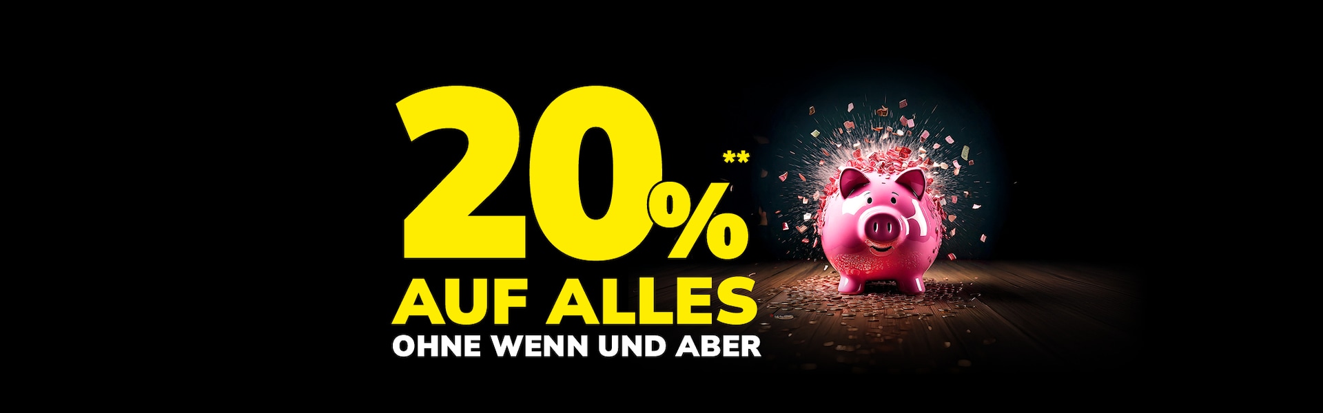 20% Rabatt auf Alles