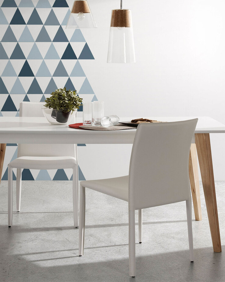Kave Home Esszimmerstuhl ABELLE weiß