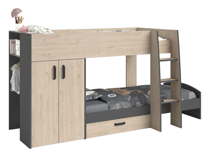 Parisot Etagenbett STIM 2 braun/grau