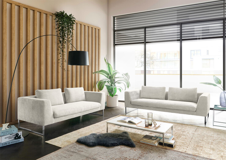 Ole Gunderson Sofa 2,5-Sitzer CASA 210 cm Cord snow
