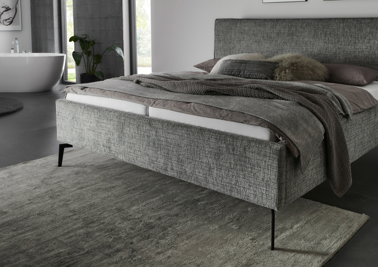 Bettgestell RIVA 180 x 200 cm grau