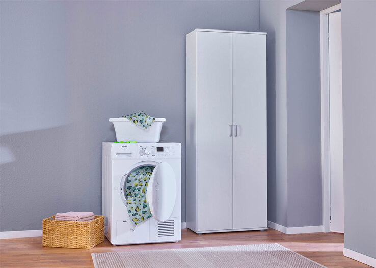Mehrzweckschrank PEPE 70x189x34 cm Weiß