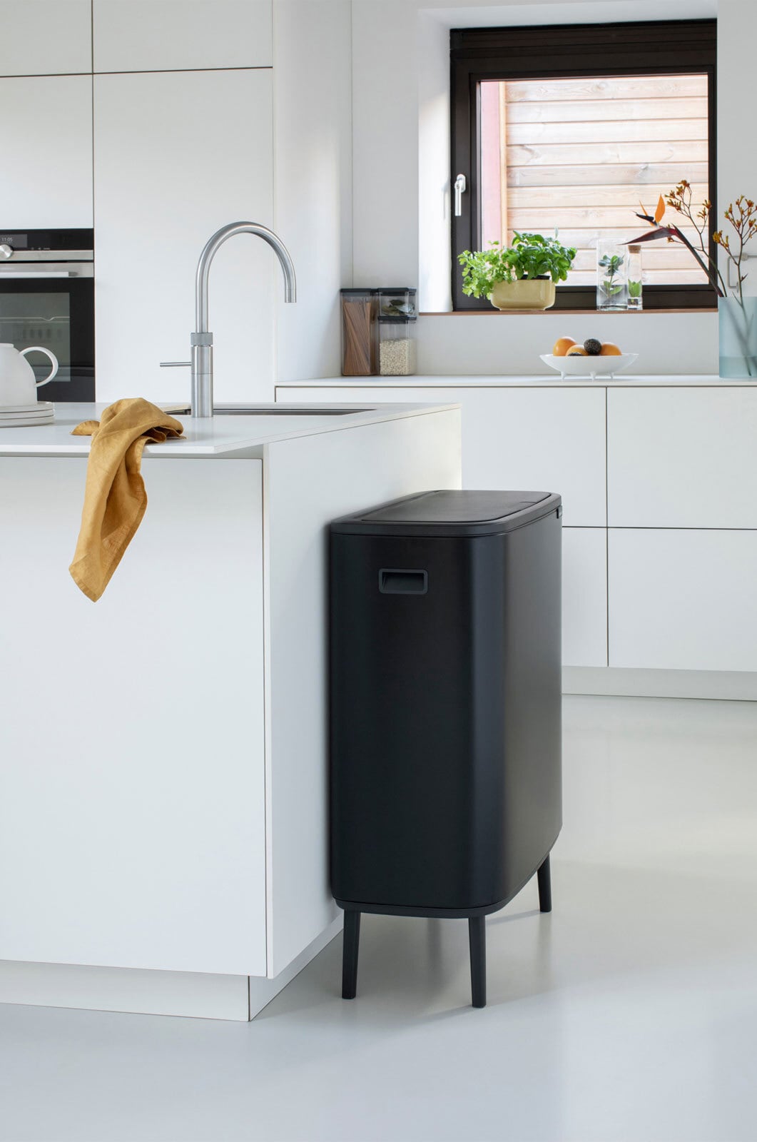 brabantia Mülleimer BO TOUCH BIN HI 2 x 30 Liter matt black