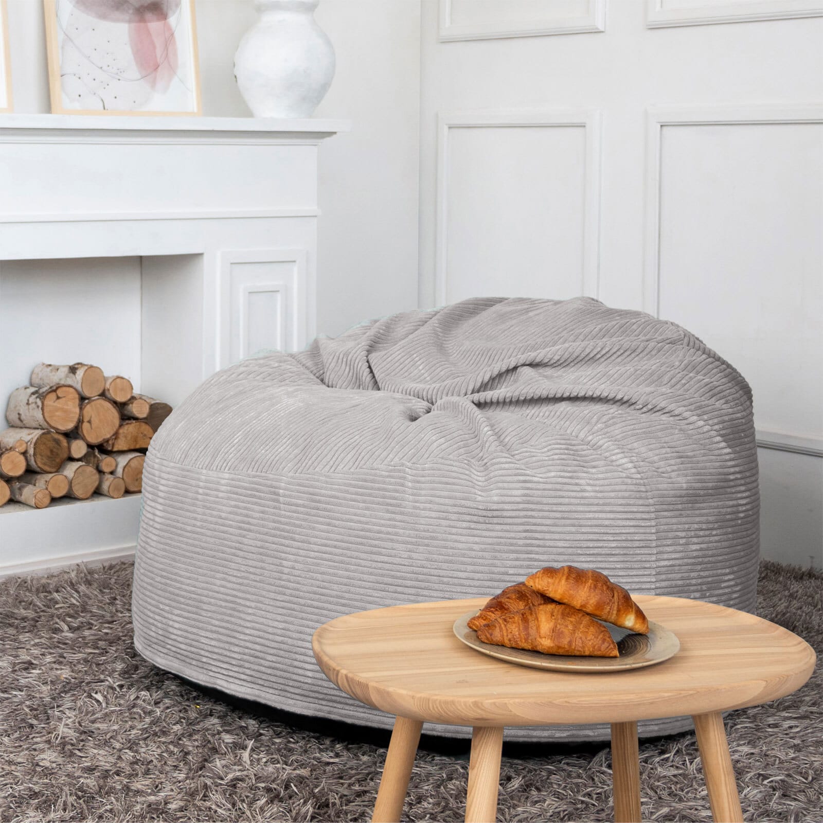 Sitzsack HOMELY 110 cm grau