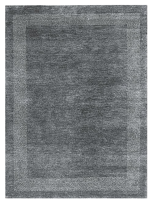 Gabbeh-Teppich CASABLANCA 40 x 60 cm grau/schwarz