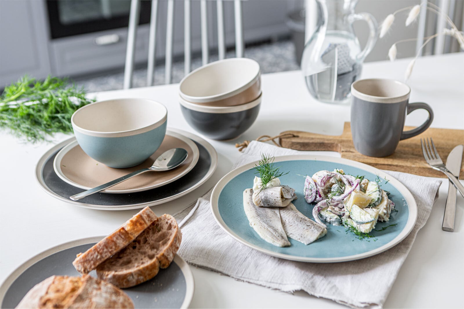 CreaTable Kombiservice NORDIC LIVING 16-teilig mehrfarbig