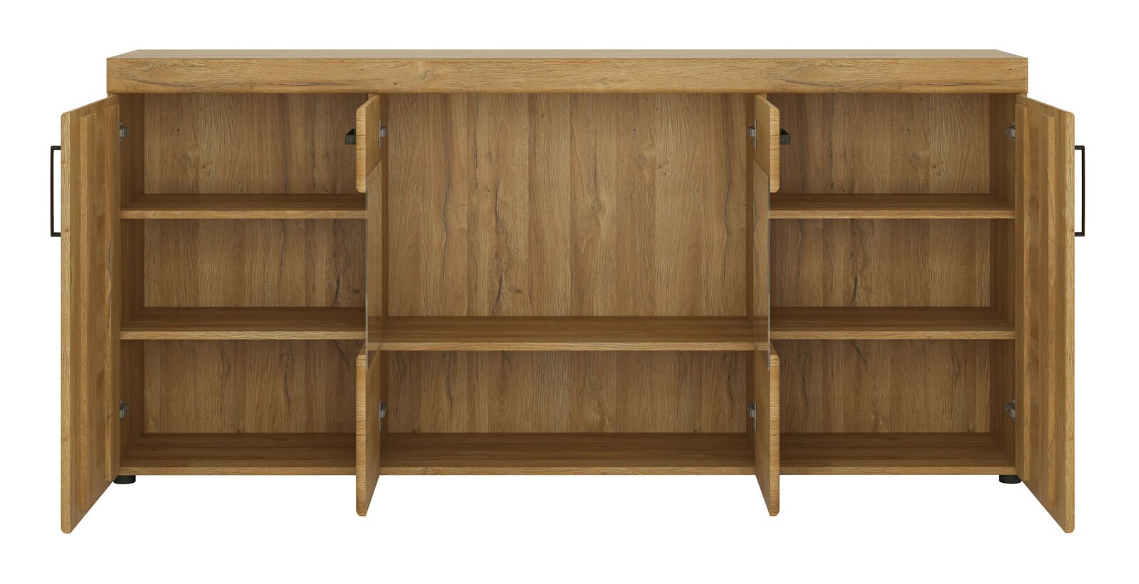 Sideboard CORTINA185,1 x 86 cm Eiche braun