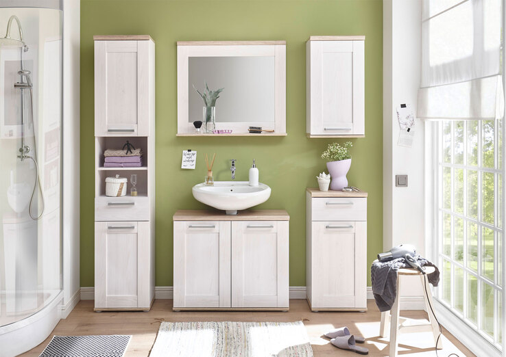 Hängeschrank CASA 38 x 70 cm braun/ weiß