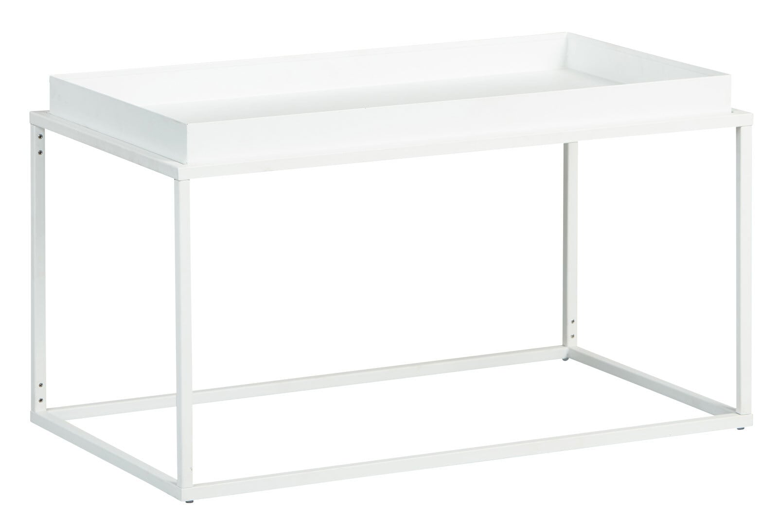 CASAVANTI Couchtisch MAURICE 80 x 45 cm Metall weiß