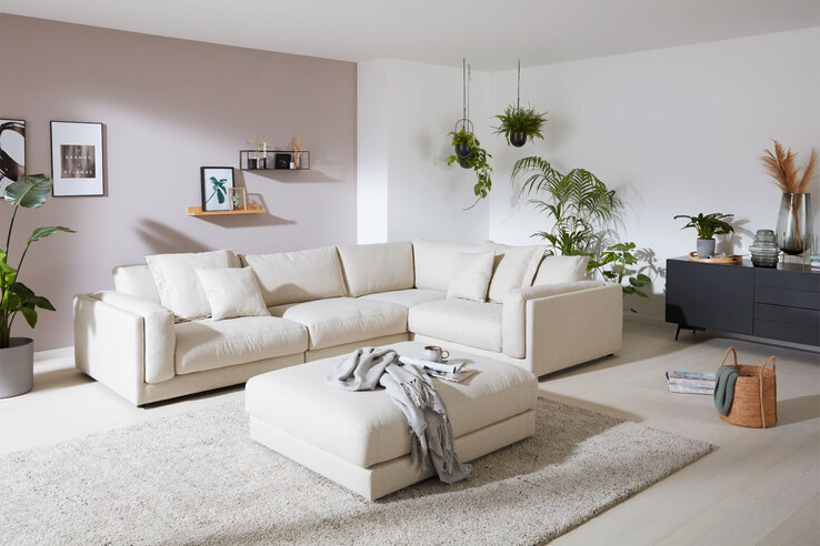 Ole Gunderson Ecksofa-Kombi LASSE II 345 x 252 cm naturbeige