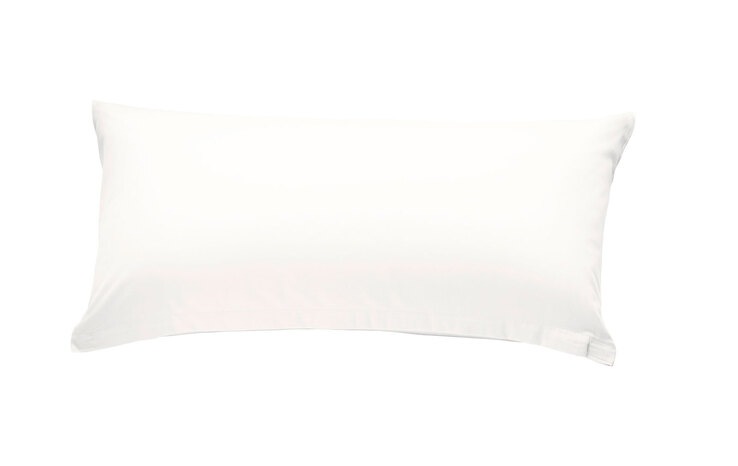 HAHN Satin-Kissenhülle LUXUS 40 x 80 cm weiß