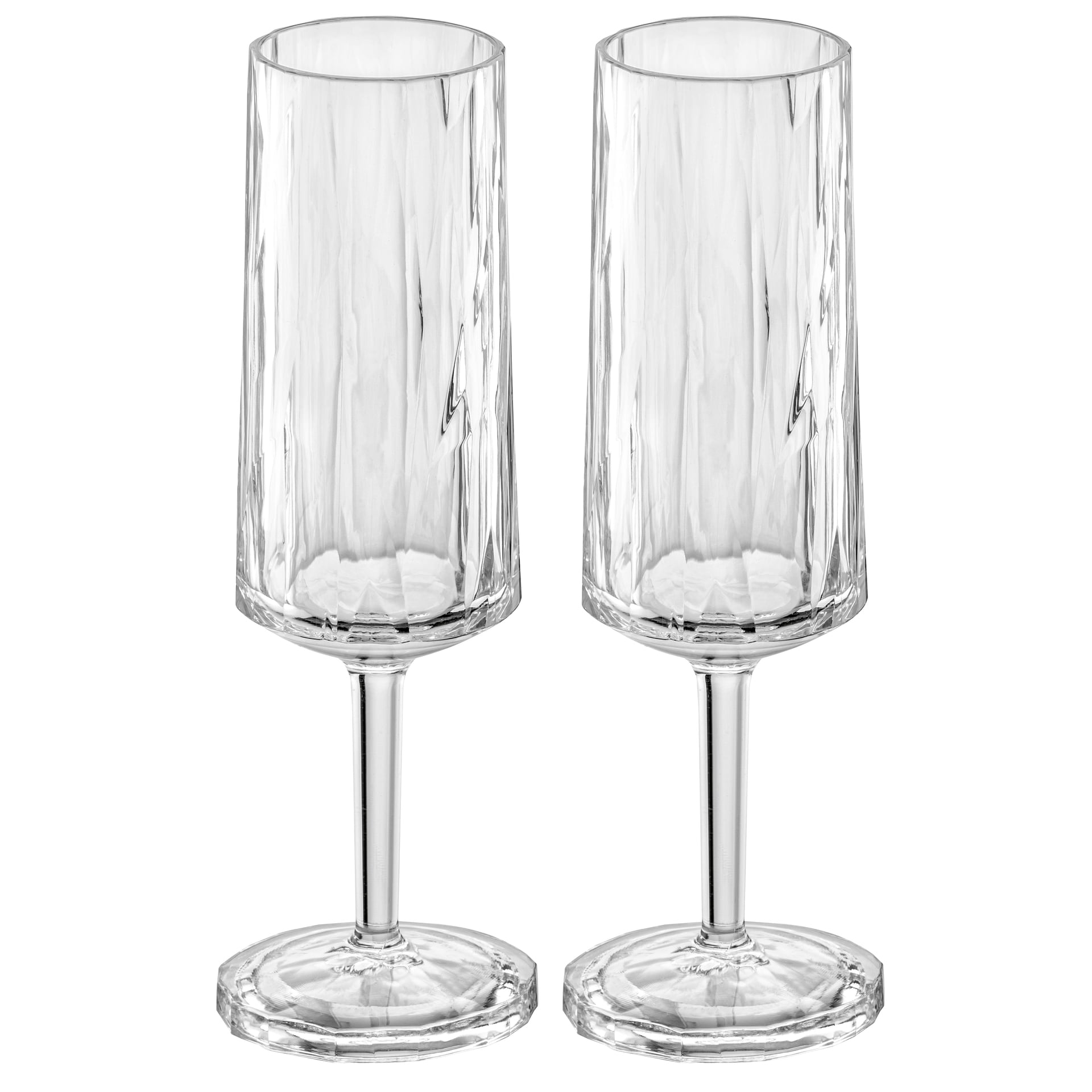 koziol Sektglas Superglas CLUB NO.14 2er Set 100 ml kristallklar