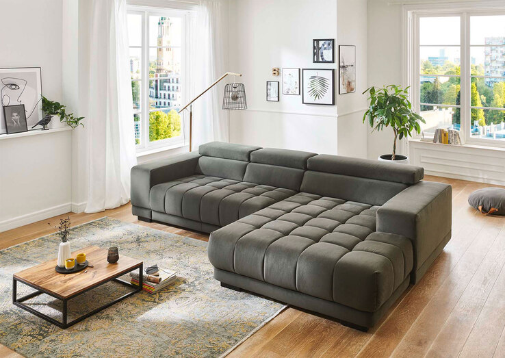 Ecksofa OLIVIA 329 x 190 cm olive