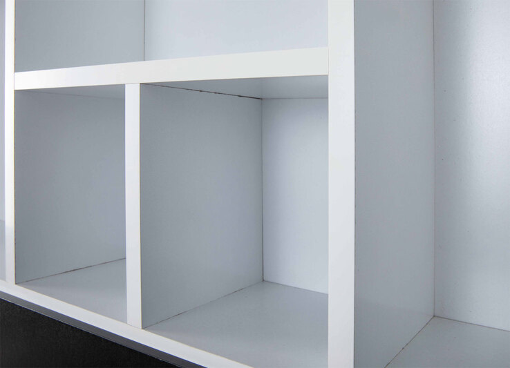 Sammlervitrine THOMAS 90,5x70,5x13,7 cm Schwarz/Weiß