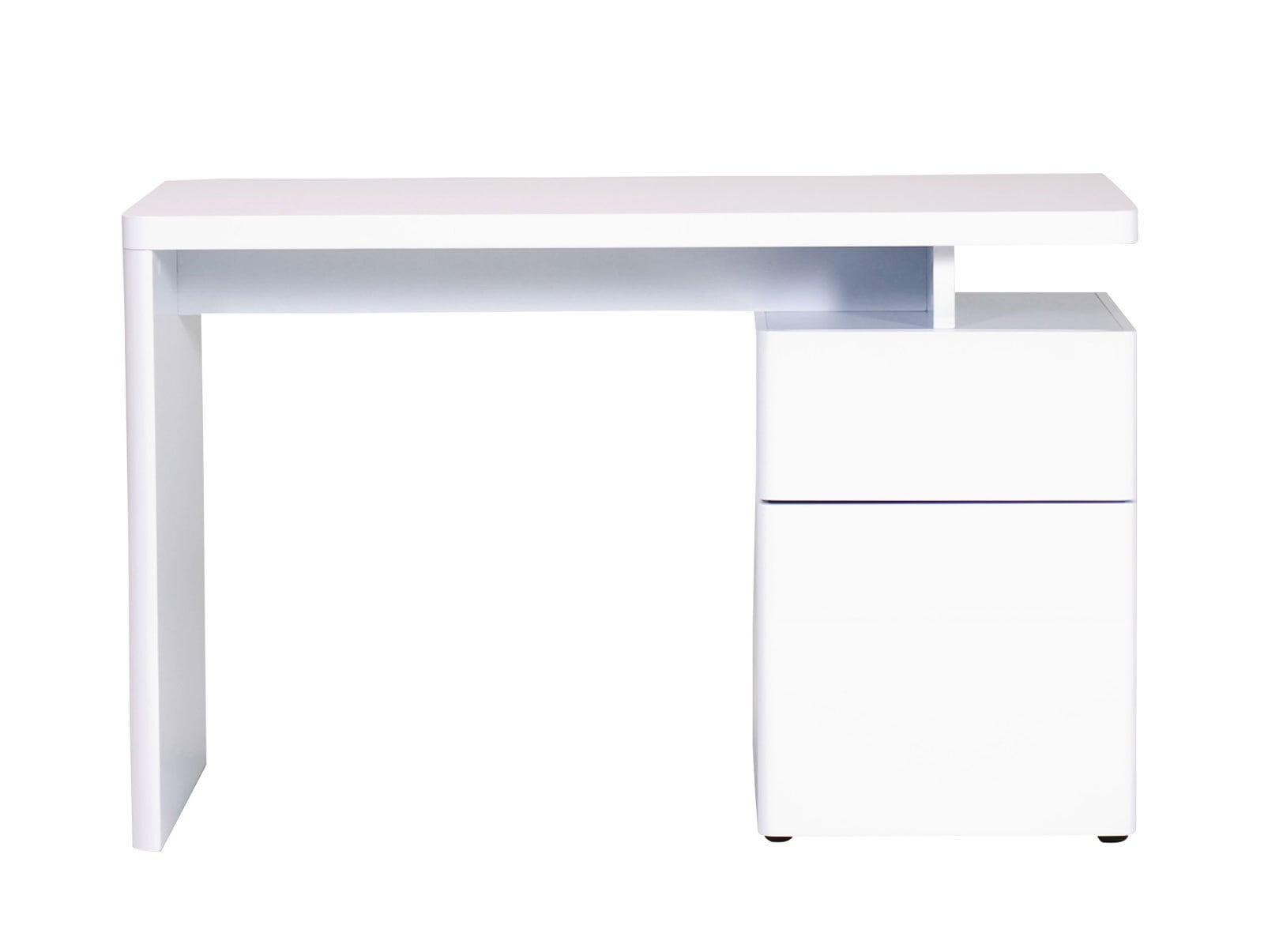 Schreibtisch Weiß Hochglanz  ca. 120 x 76 x 55 cm