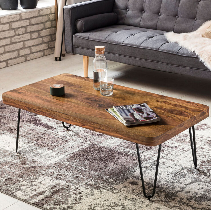Couchtisch 115 x 60 cm braun