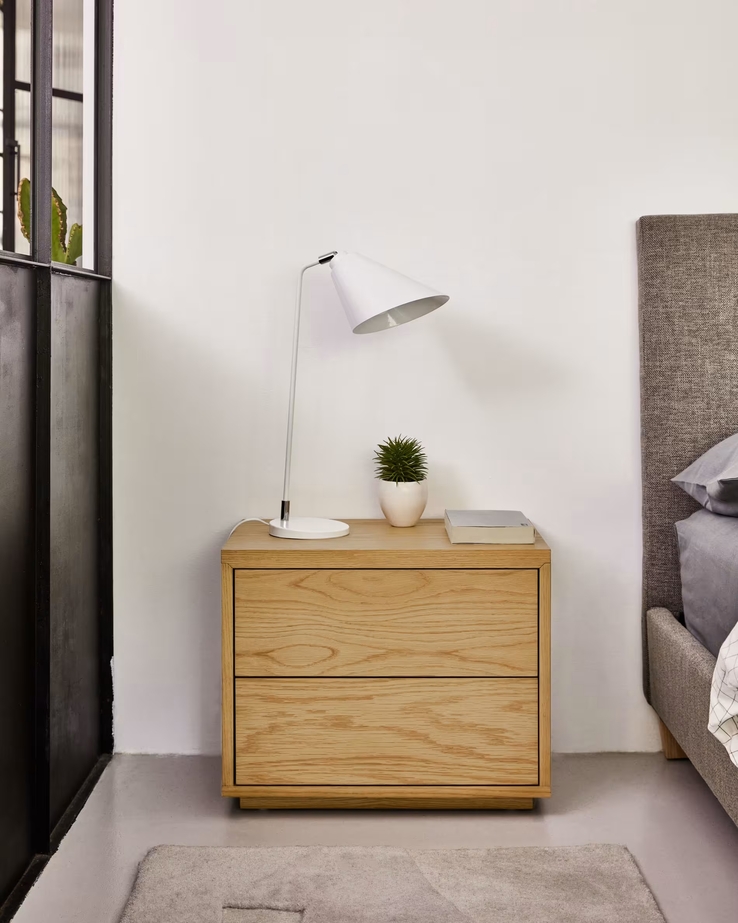 Kave Home Nachttisch ABILEN braun