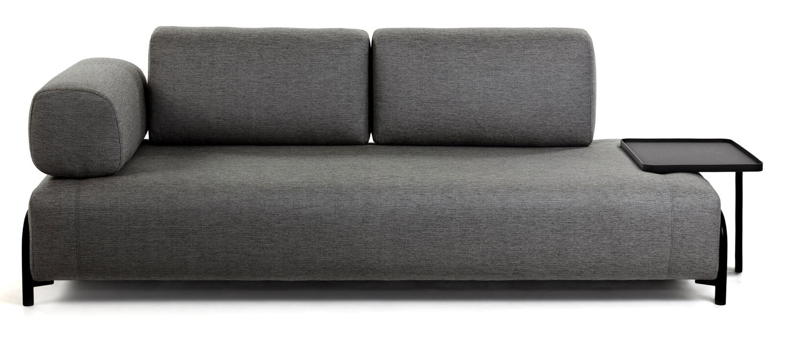 Kave Home Sofa 3-Sitzer COMPO AL dunkelgrau