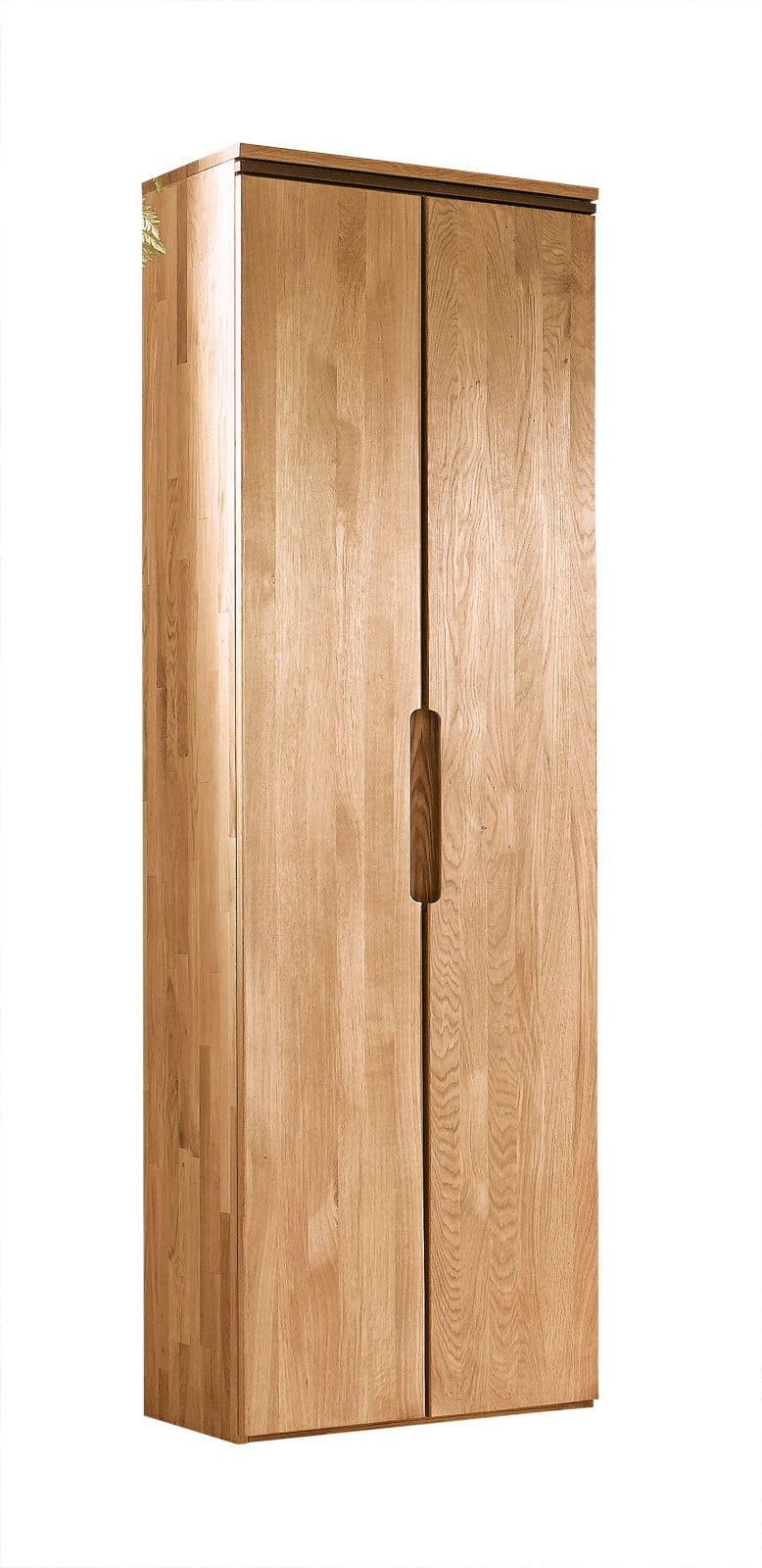 VALMONDO Dielenschrank PUREA Eiche massiv ca. 60 x 195 x 39 cm