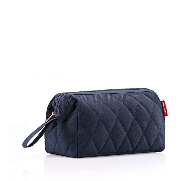 reisenthel Kulturtasche TRAVELCOSMETIC Rhombus midnight gold