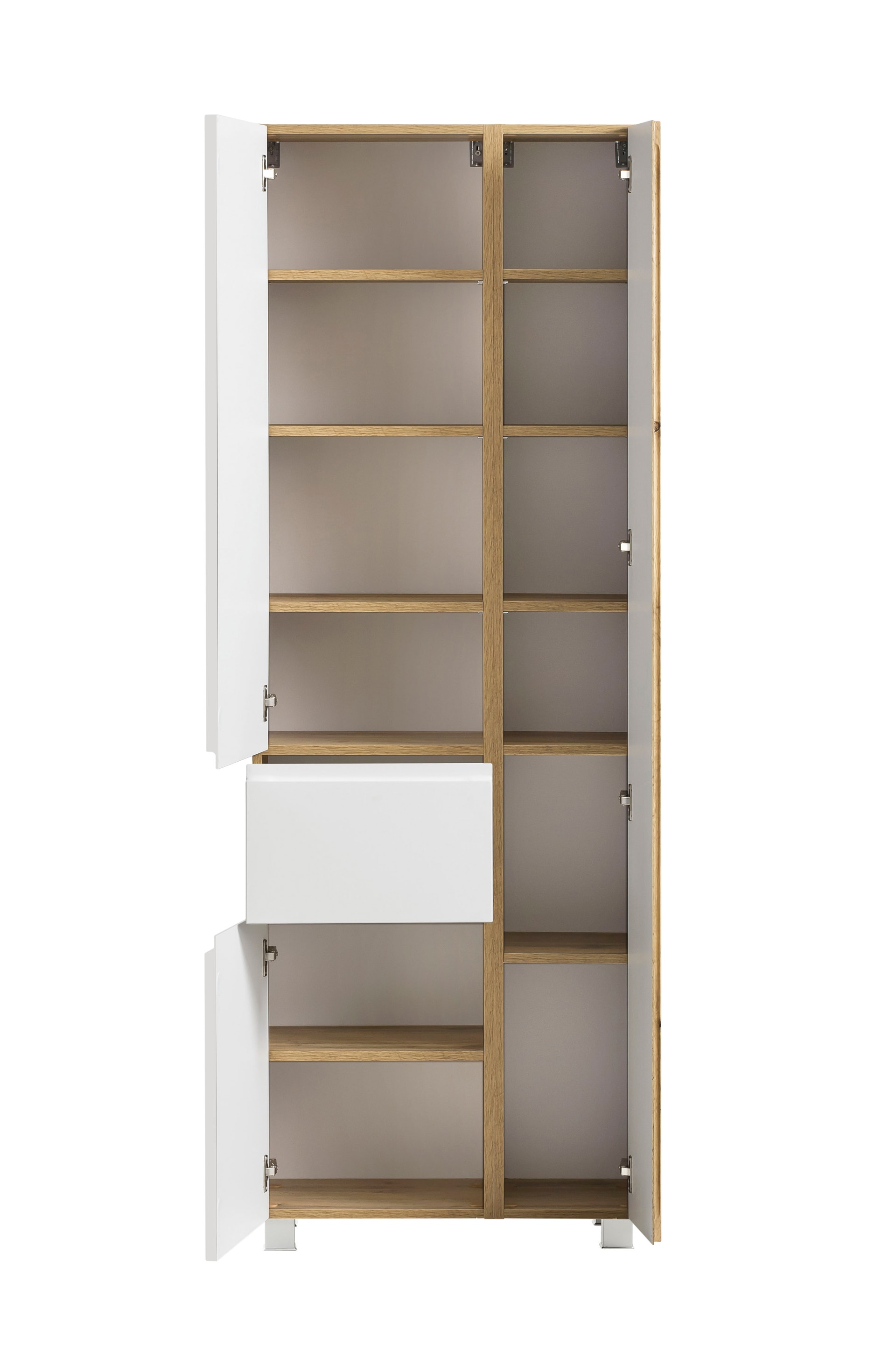 Bad-Seitenschrank GENT weiß/braun 65cm