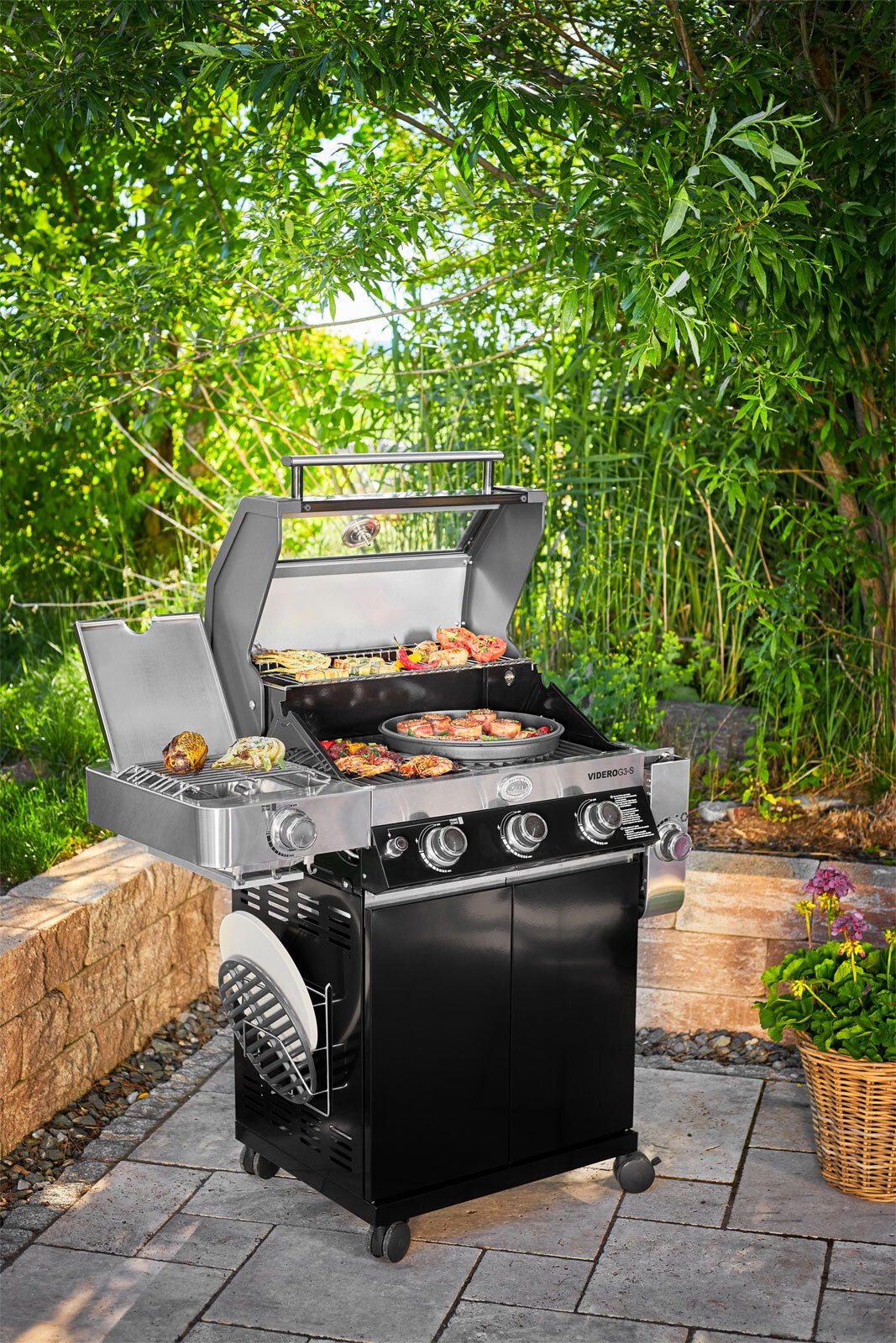 RÖSLE Gasgrill VIDERO G3-S Vario+ schwarz