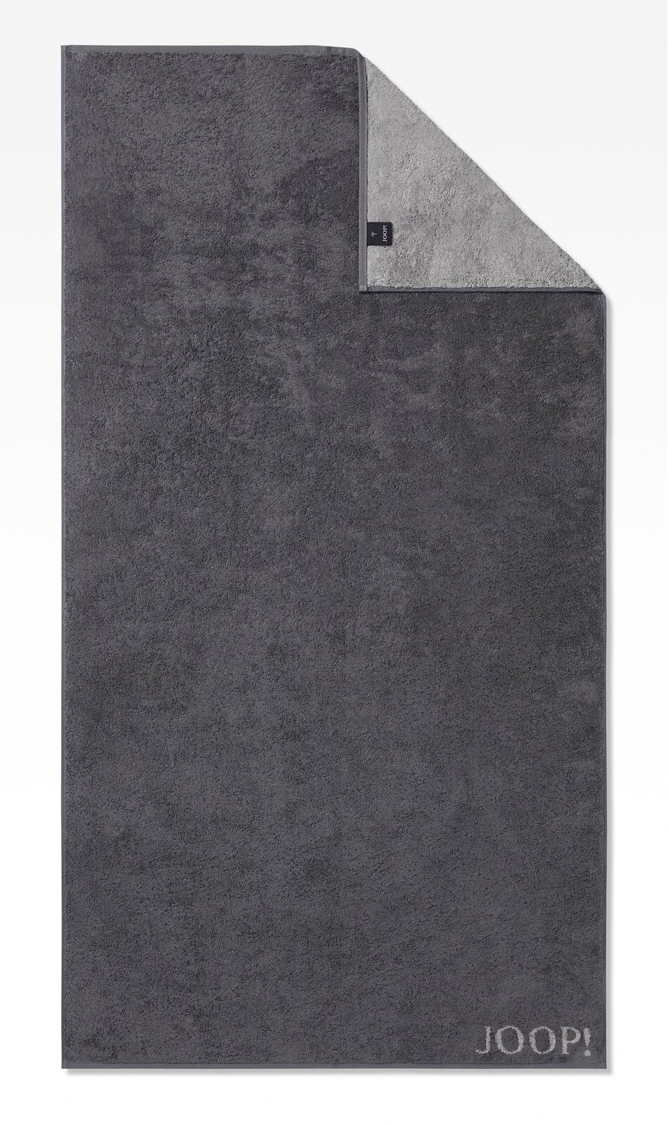 JOOP! Duschtuch DOUBLEFACE 80 x 150 cm grau/schwarz