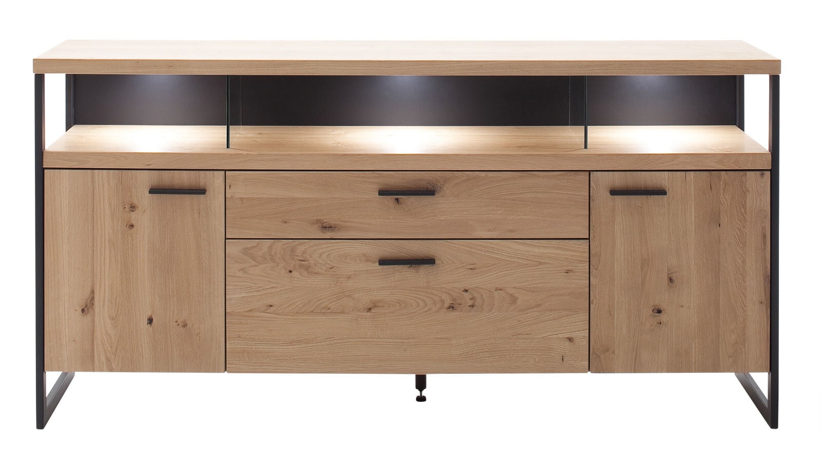 vito Sideboard LANTANA Balkeneiche Bianco /anthrazit