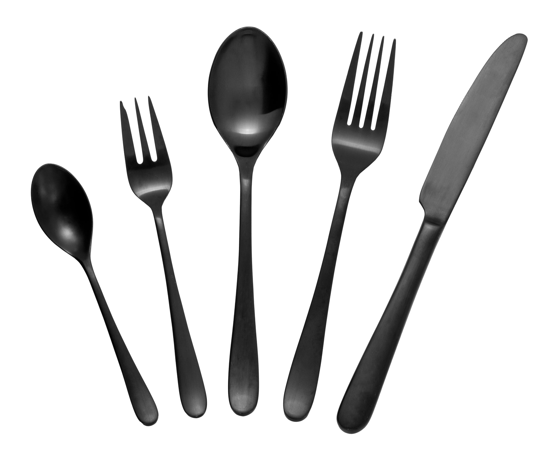 JUSTINUS Besteck-Set JOY 24-teilig Edelstahl schwarz