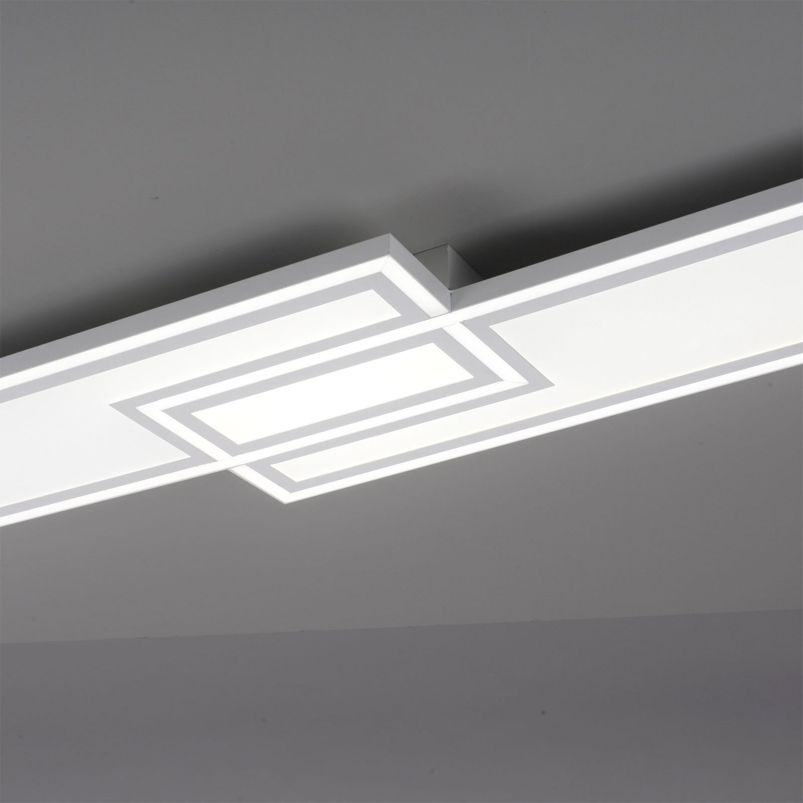 JUST LIGHT LED Deckenlampe EDGING 110 cm weiß