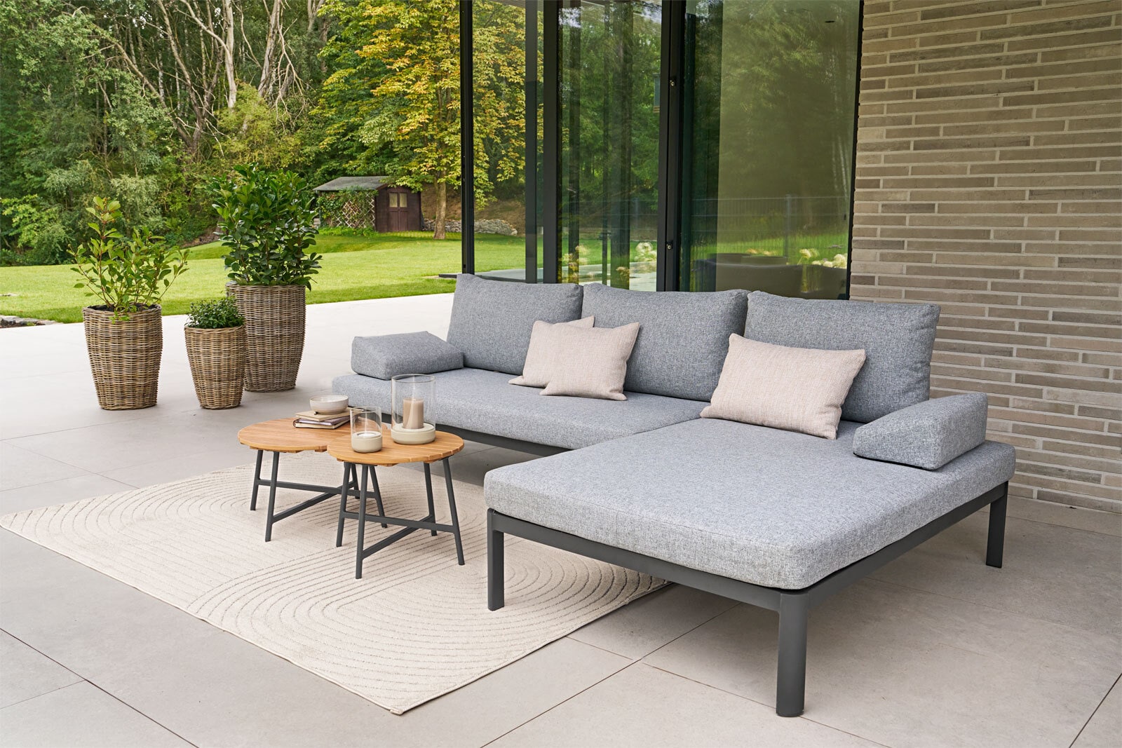 Garden FLAIR Loungemöbel Set SUSI 2-teilig grau