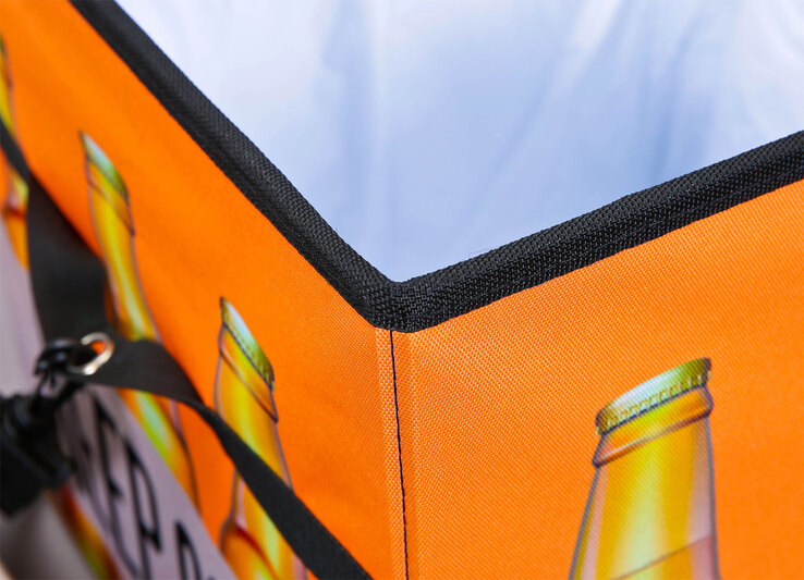 Faltkiste FANBOX II schwarz/orange/weiß