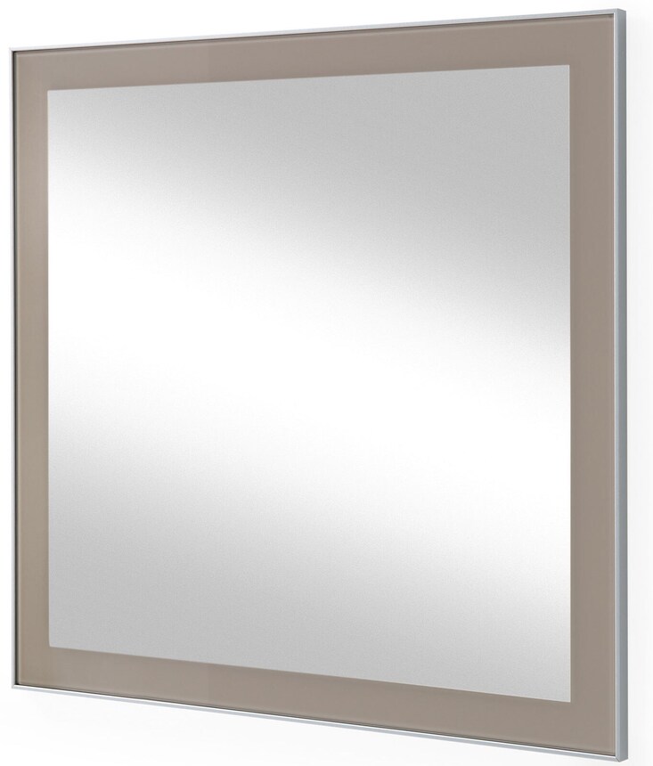 VOSS Spiegel SANTINA 80 x 77 cm Glasrahmen taupe