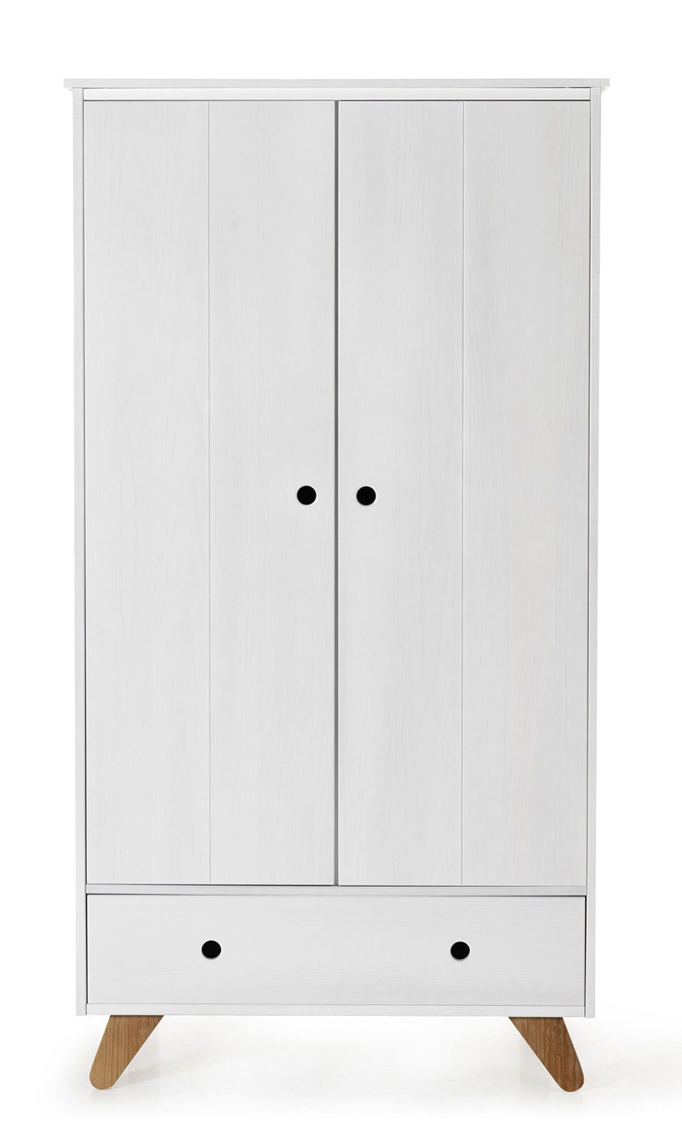 Kleiderschrank TIPI 95 x 190 x 50 cm weiß