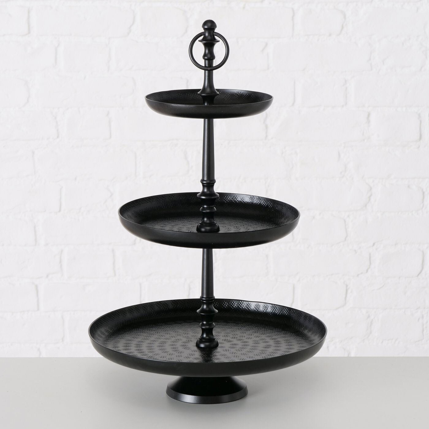 Deko Etagere NOORWIJK 53 cm schwarz