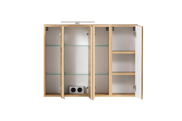 Bad-Spiegelschrank GENT braun MDF-Tür rechts