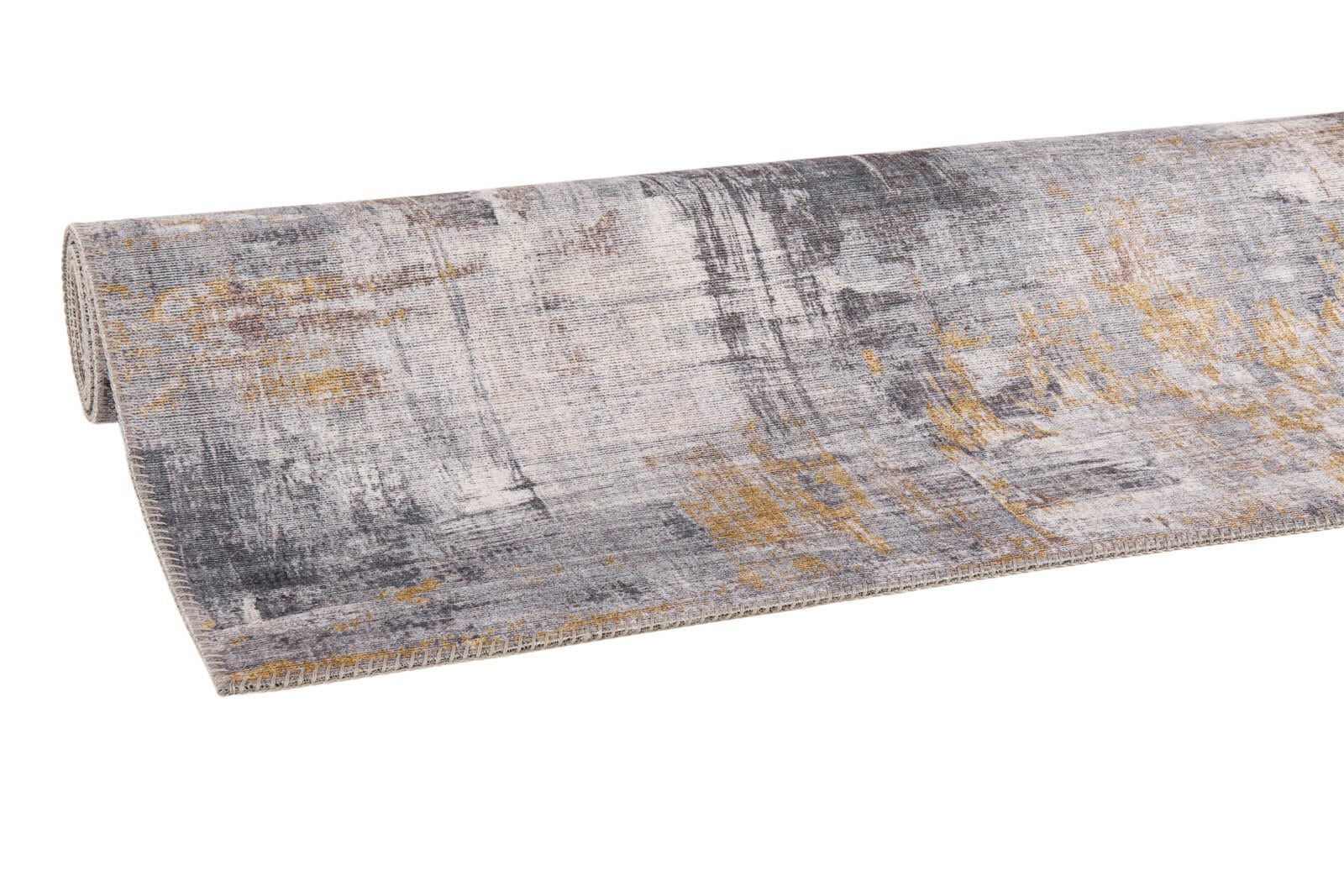 Moderner Teppich PRIMA 80 x 150 cm grau/gelb