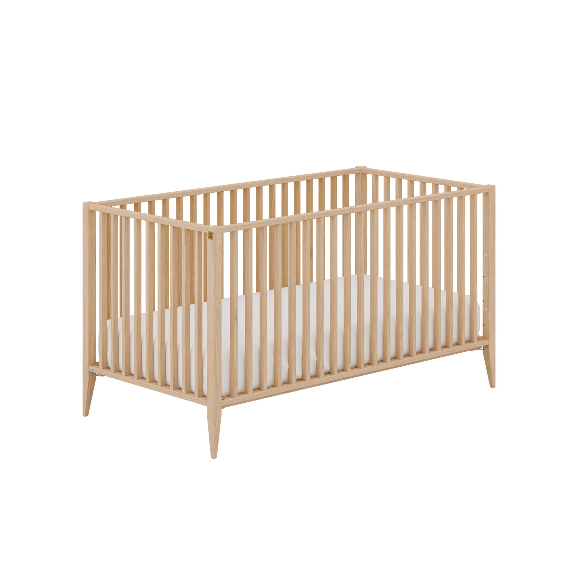 PAIDI Babybett MILA & BEN 70 x 140 cm braun