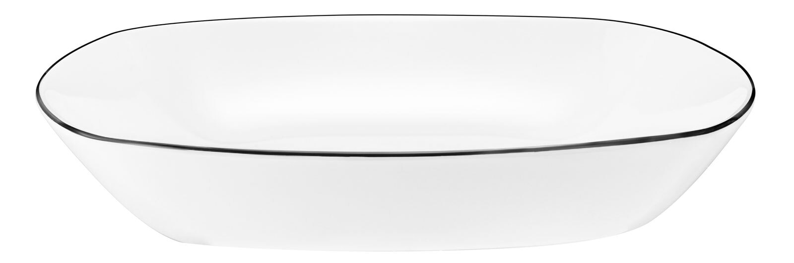 Seltmann Weiden Suppenteller LIDO 21 cm schwarz/weiß